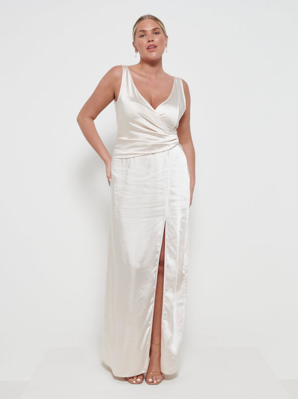 Pretty Lavish Esmee Wrap Maxi Bridesmaid Dress