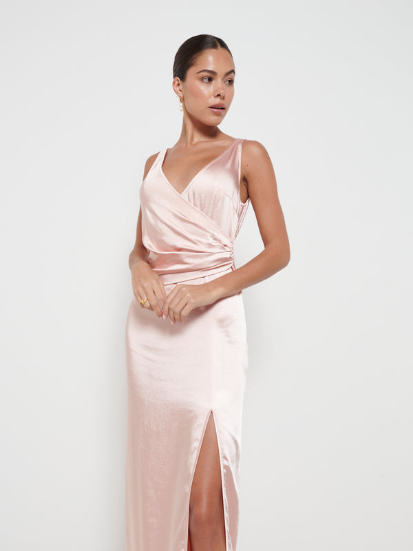 Pretty Lavish Esmee Wrap Maxi Bridesmaid Dress