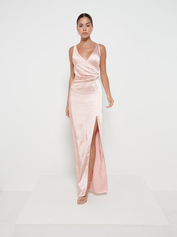 Pretty Lavish Esmee Wrap Maxi Bridesmaid Dress