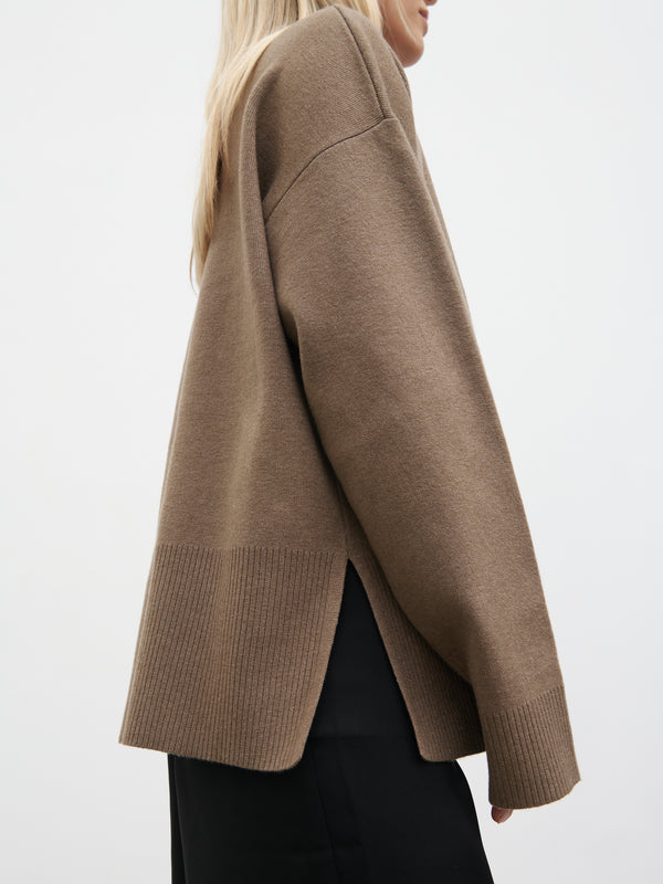 Pretty Lavish Estella High Neck Knit Jumper