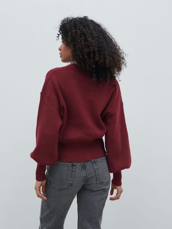 Pretty Lavish Etta Knit Bomber Jacket