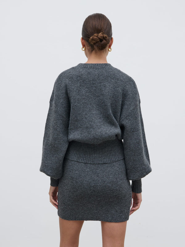 Pretty Lavish Etta Knit Bomber Jacket