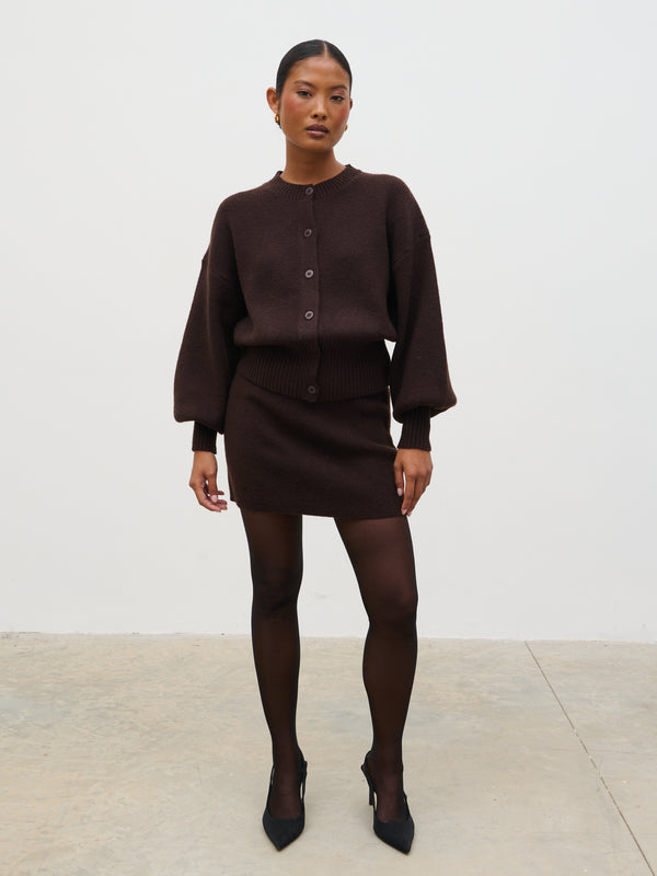 Pretty Lavish Etta Knit Mini Skirt