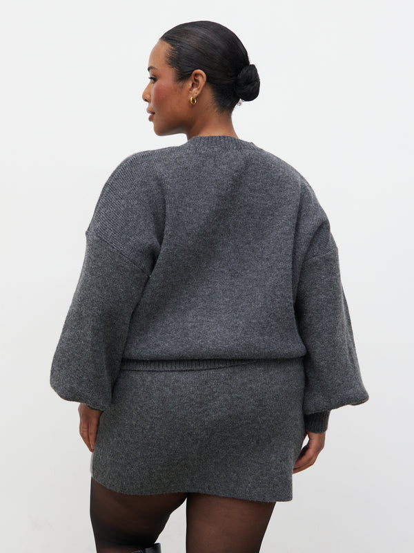 Pretty Lavish Etta Knit Mini Skirt Curve