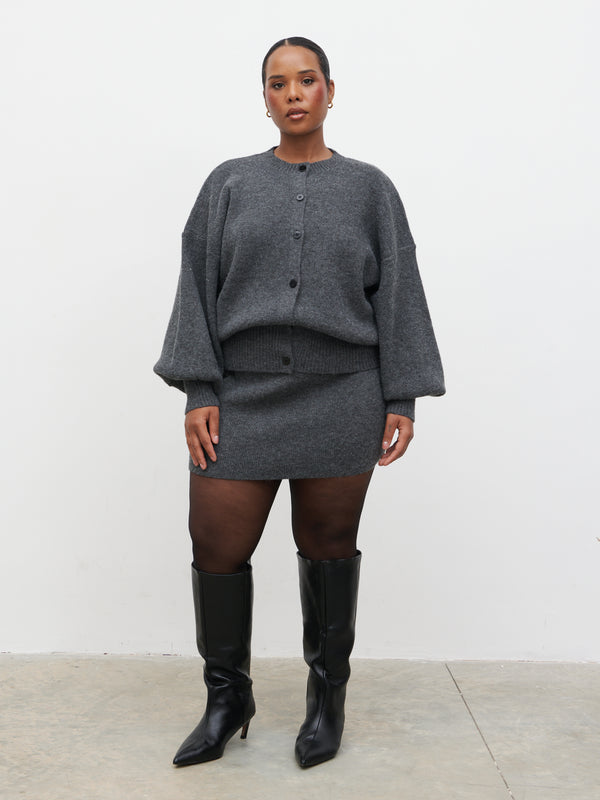 pretty lavish Etta Knit Mini Skirt Curve