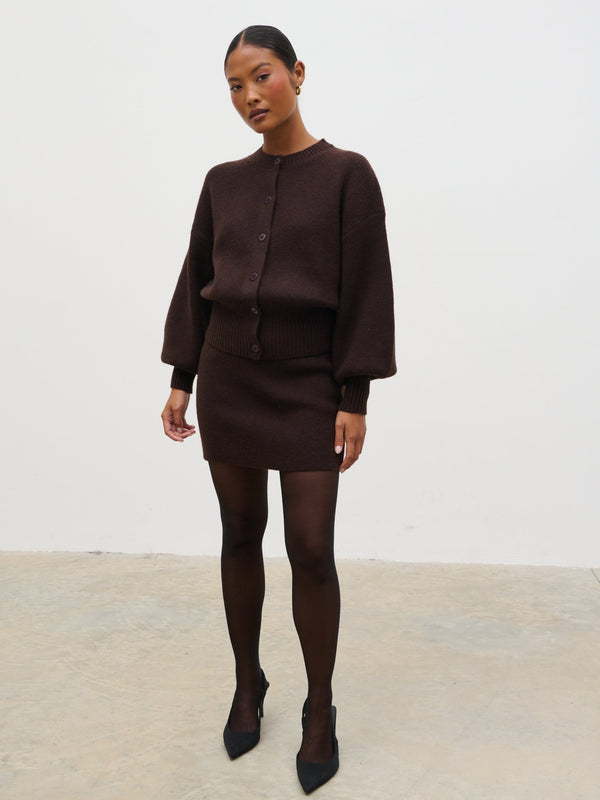 pretty lavish Etta Knit Mini Skirt