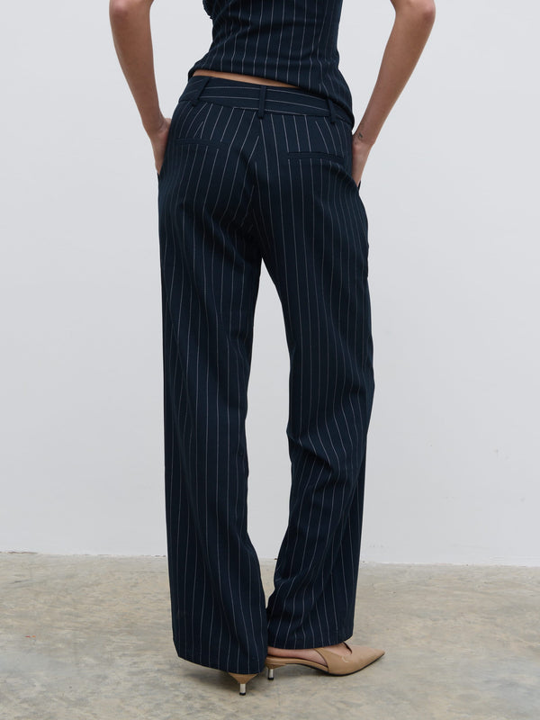 Pretty Lavish Flynn Slouchy Pinstripe Trousers