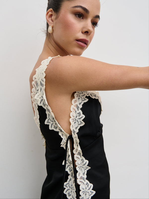 Pretty Lavish Franca Lace Insert Satin Cami Top