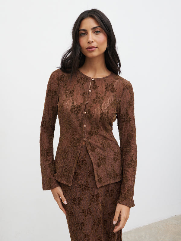 Pretty Lavish Francessca Lace Cardigan