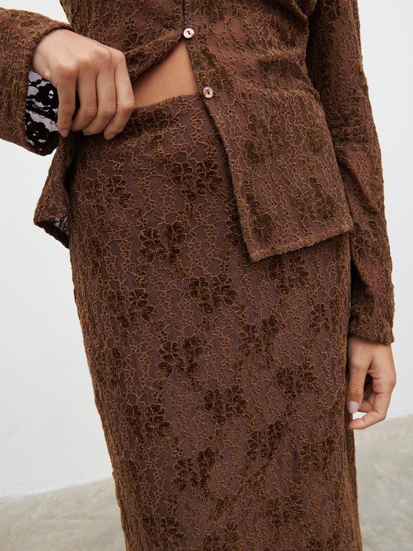 Pretty Lavish Francessca Lace Maxi Skirt