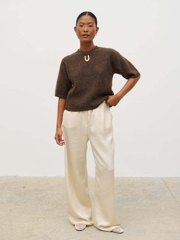 Pretty Lavish Gisella Short Sleeve Knit Top