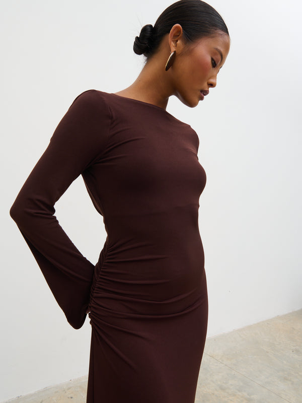 Pretty Lavish Hadley Cowl Back Jersey Maxi Dress