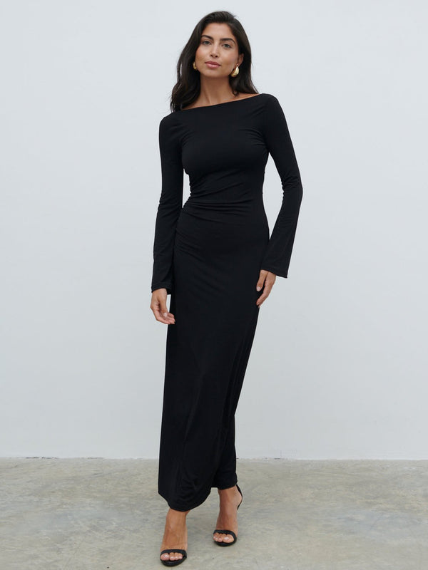 pretty lavish Hadley Cowl Back Jersey Maxi Dress