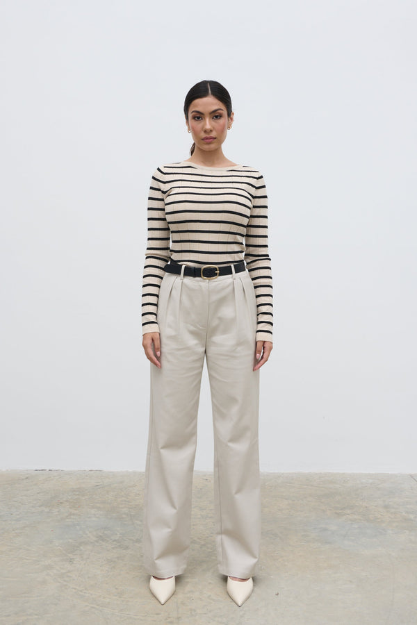 Pretty Lavish Hailey Stripe Knit Top