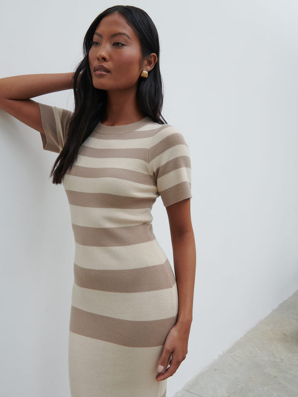 Pretty Lavish Heidi Stripe Knit Dress