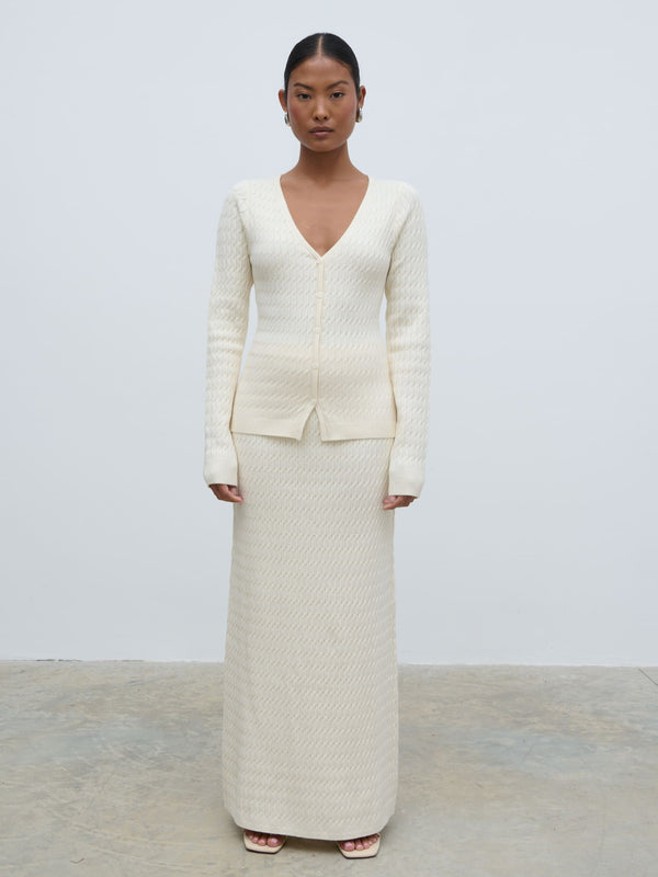 Pretty Lavish Iliana Cable Knit Cardigan