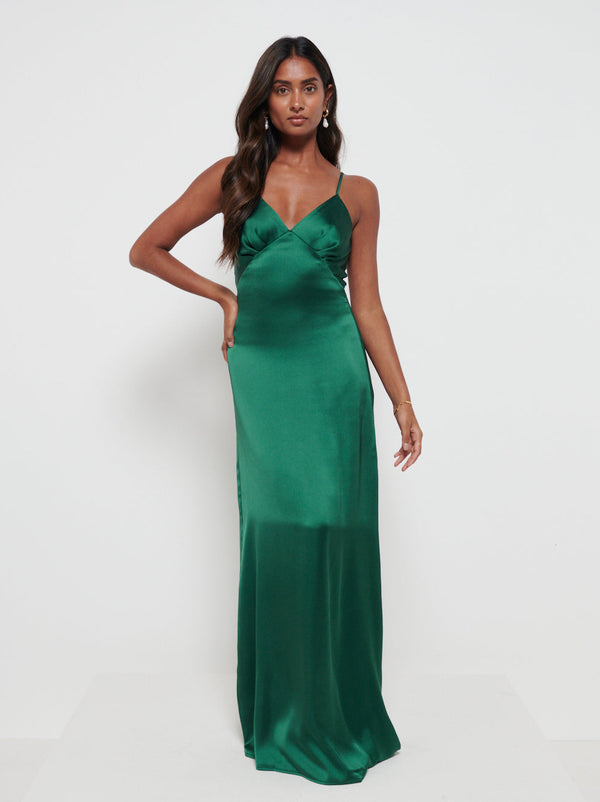 Pretty Lavish Ines Recycled Maxi Bridesmaids Dress