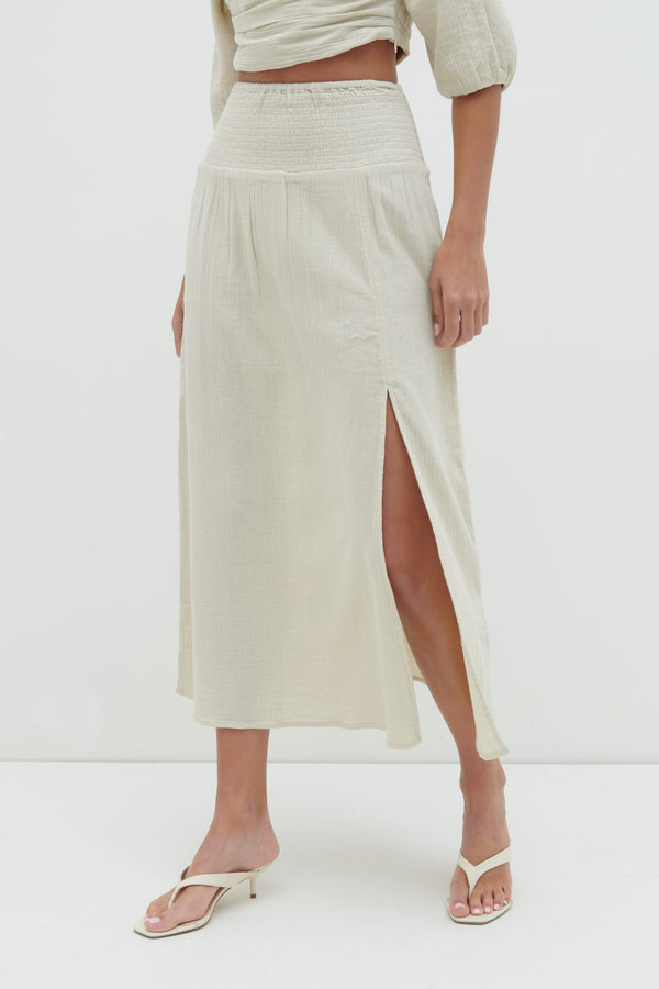 pretty lavish Ingrid Ruched Midaxi Skirt