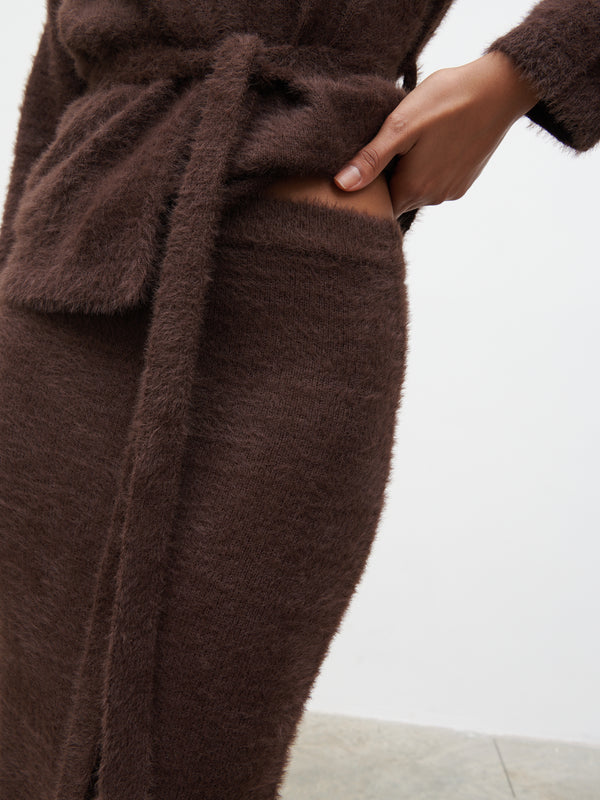 Pretty Lavish Isabella Fluffy Knit Midaxi Skirt