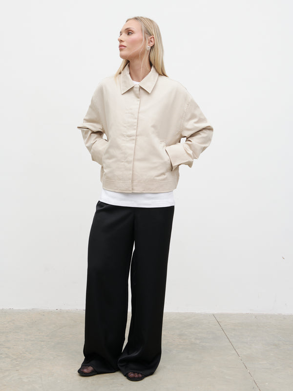 pretty lavish Isla Cropped Trench Coat