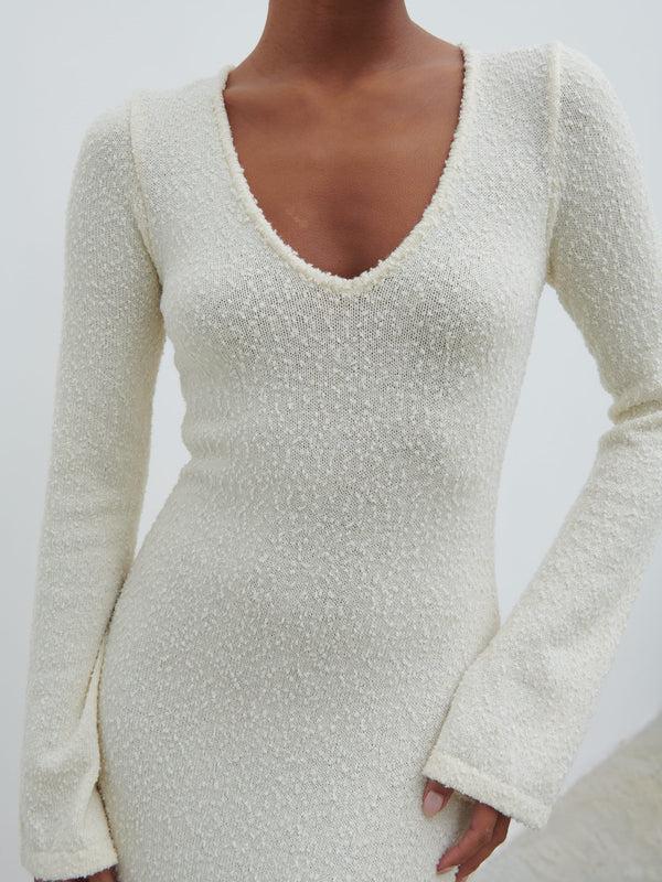 Pretty Lavish Ivy Boucle Knit Midaxi Dress