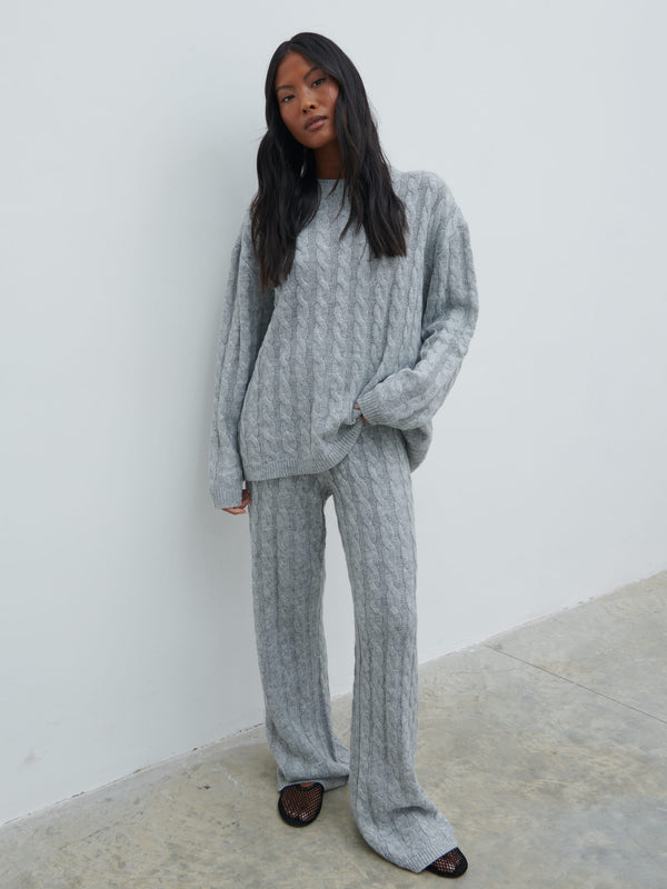 Pretty Lavish Jayde Cable Knit Jumper