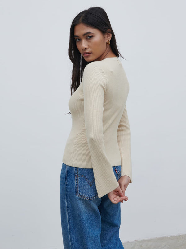 Pretty Lavish Jayla Long Sleeve Knit Top