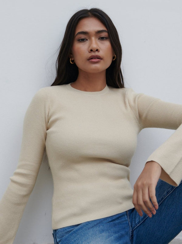 Pretty Lavish Jayla Long Sleeve Knit Top