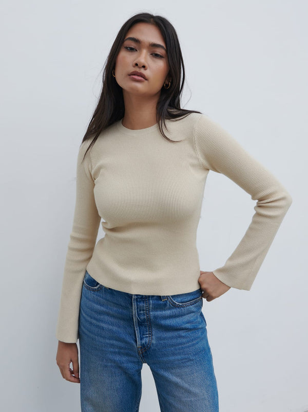pretty lavish Jayla Long Sleeve Knit Top