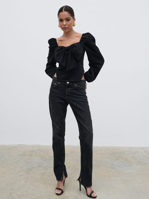 Pretty Lavish Jemima Exaggerated Bow Top