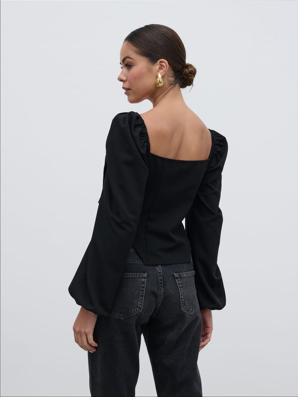 Pretty Lavish Jemima Exaggerated Bow Top