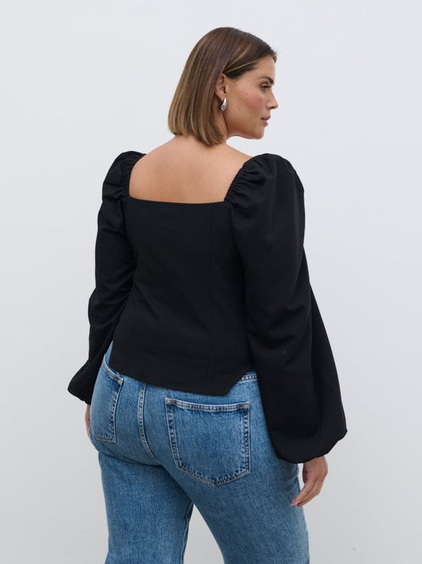 Pretty Lavish Jemima Exaggerated Bow Top Curve