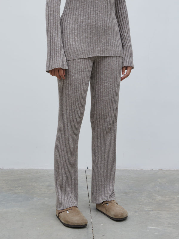 Pretty Lavish Jessie Ribbed Knit Trousers