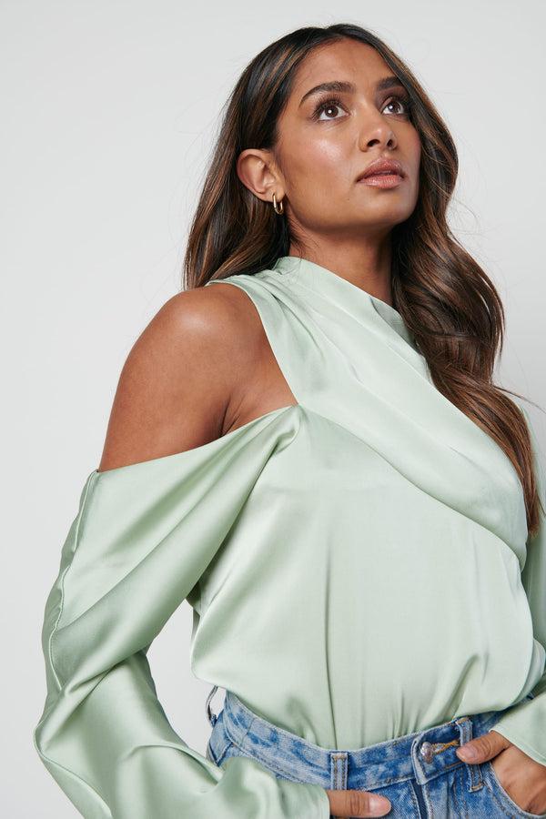 Pretty Lavish Jett Asymmetric Blouse