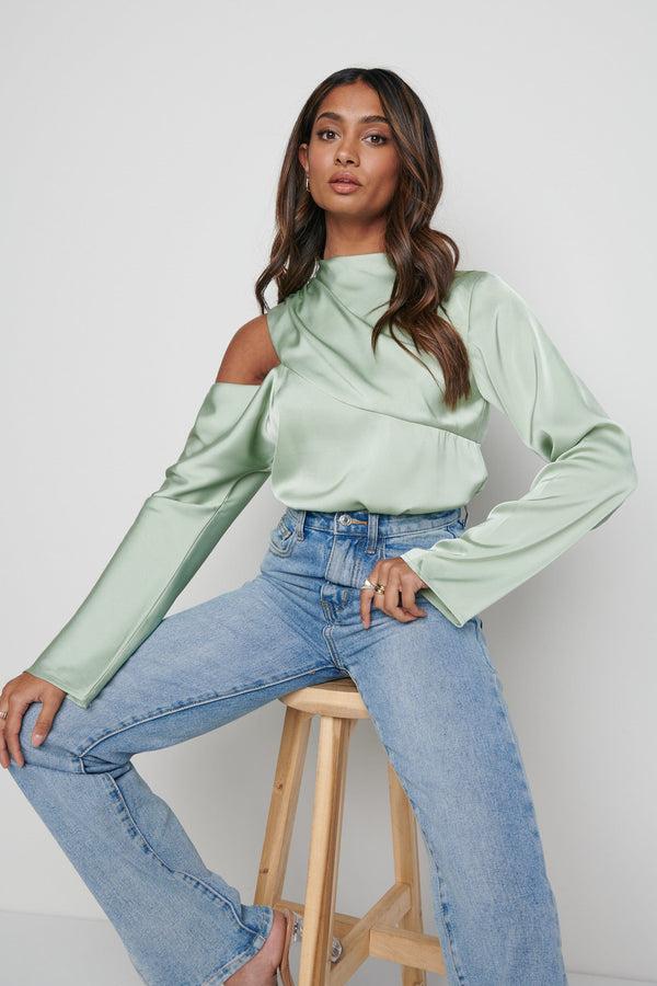 Pretty Lavish Jett Asymmetric Blouse