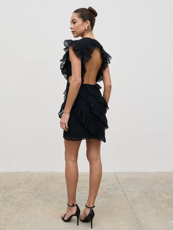 Pretty Lavish Joss Ruffle Mini Dress