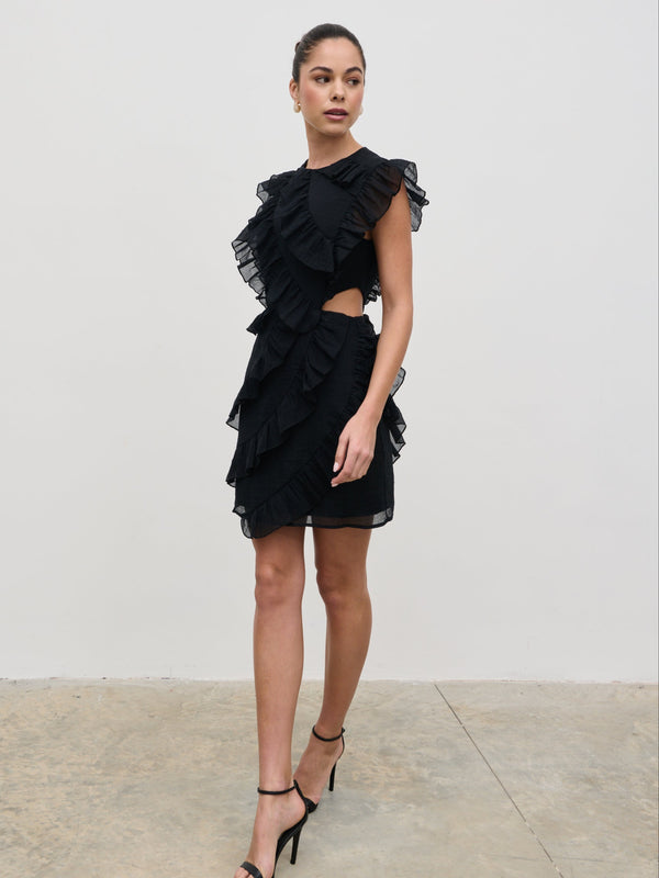 Pretty Lavish Joss Ruffle Mini Dress