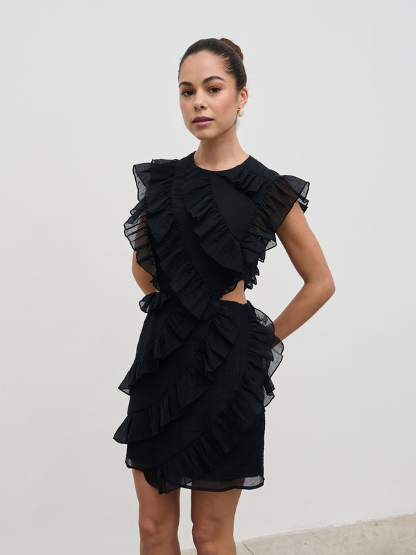 Pretty Lavish Joss Ruffle Mini Dress