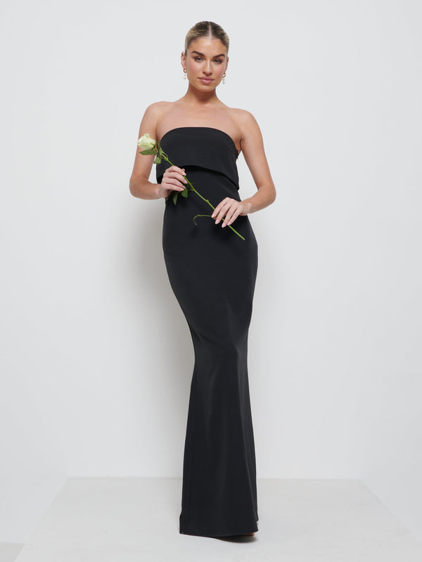 Pretty Lavish Julia Crepe Maxi Bridesmaid Dress
