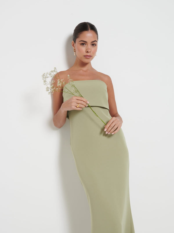 Pretty Lavish Julia Crepe Maxi Bridesmaid Dress