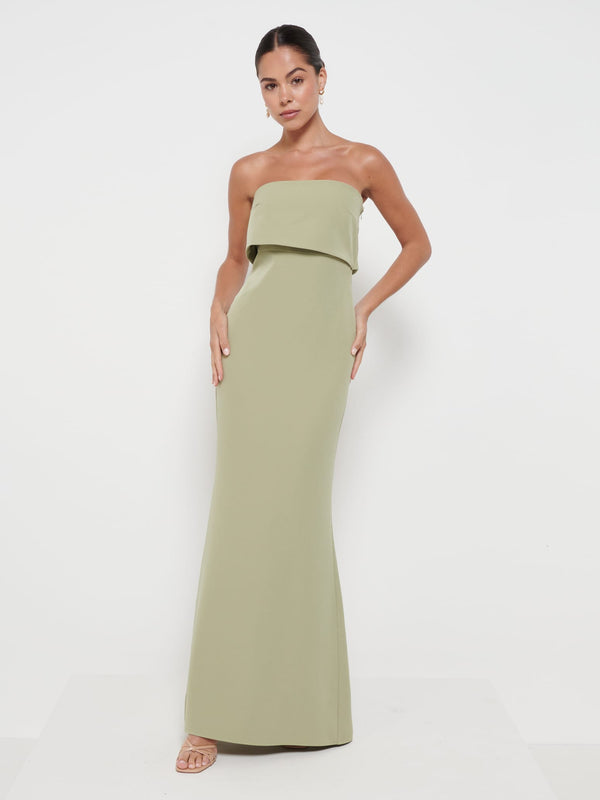 pretty lavish Julia Crepe Maxi Bridesmaid Dress