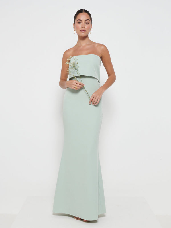 pretty lavish Julia Crepe Maxi Bridesmaid Dress