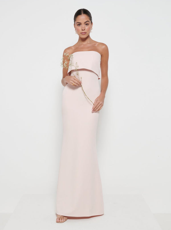pretty lavish Julia Crepe Maxi Bridesmaid Dress