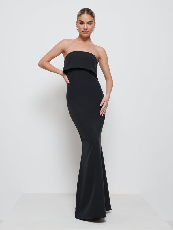 pretty lavish Julia Crepe Maxi Bridesmaid Dress