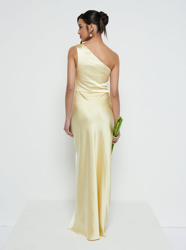 Pretty Lavish Juliet Ruched Maxi Bridesmaid Dress