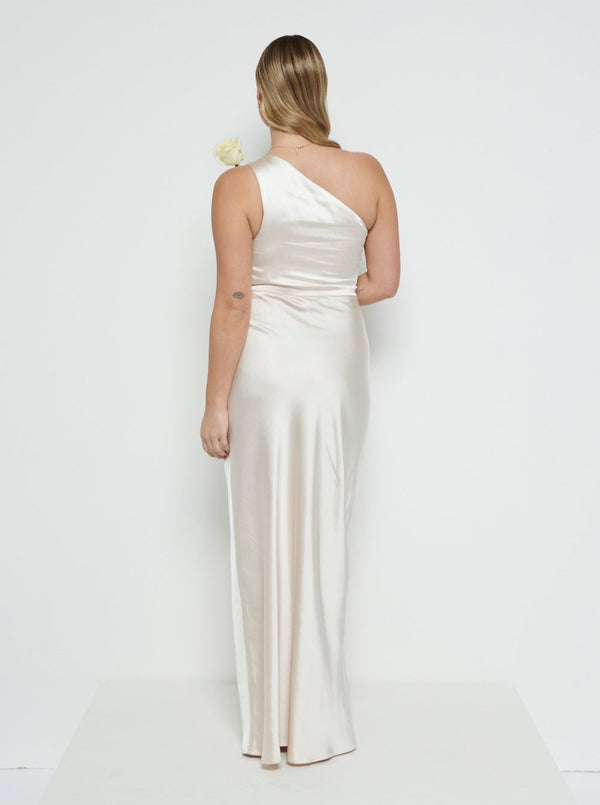 Pretty Lavish Juliet Ruched Maxi Bridesmaid Dress