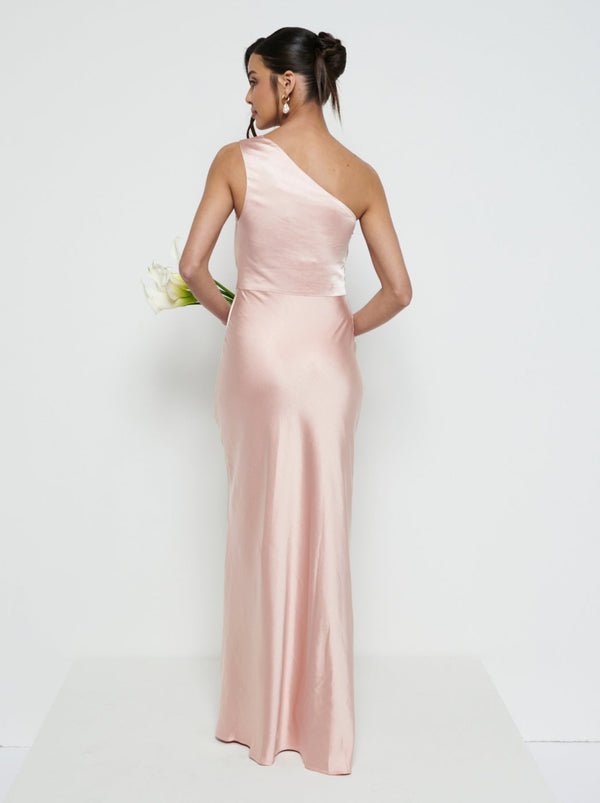 Pretty Lavish Juliet Ruched Maxi Bridesmaid Dress