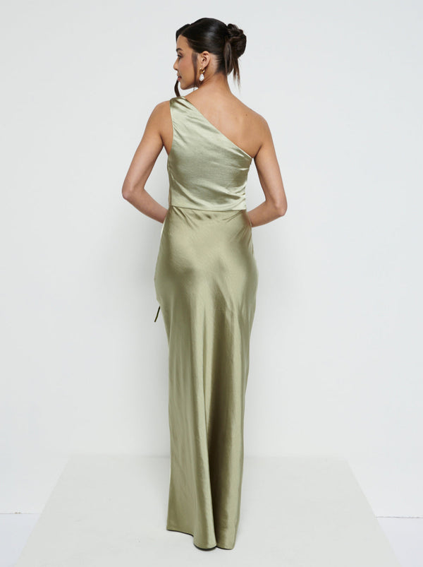 Pretty Lavish Juliet Ruched Maxi Bridesmaid Dress