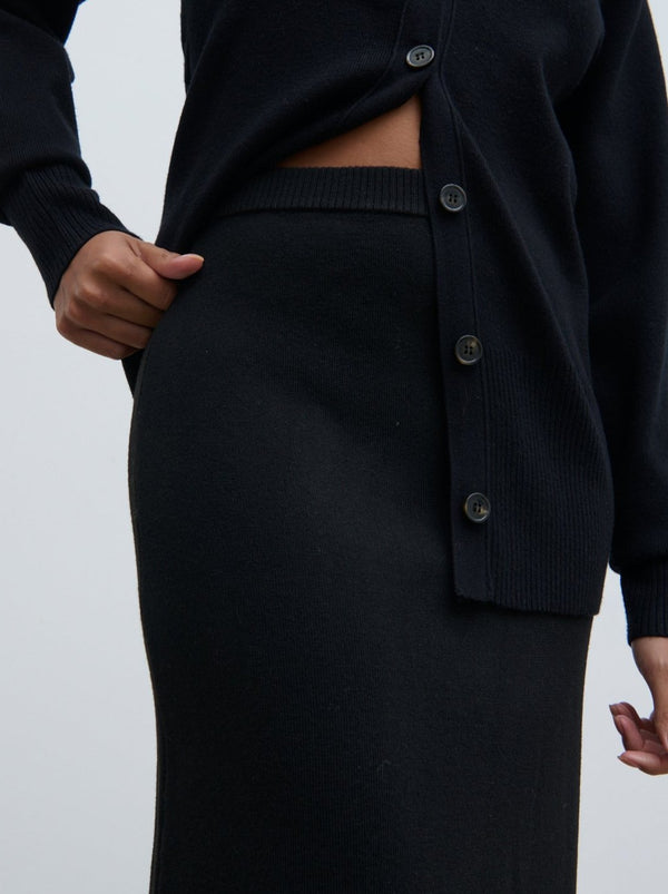 Pretty Lavish Justine Rib Knit Maxi Skirt