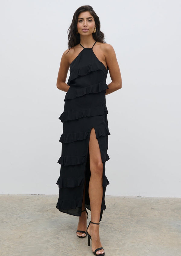 pretty lavish Katy Ruffle Midaxi Dress